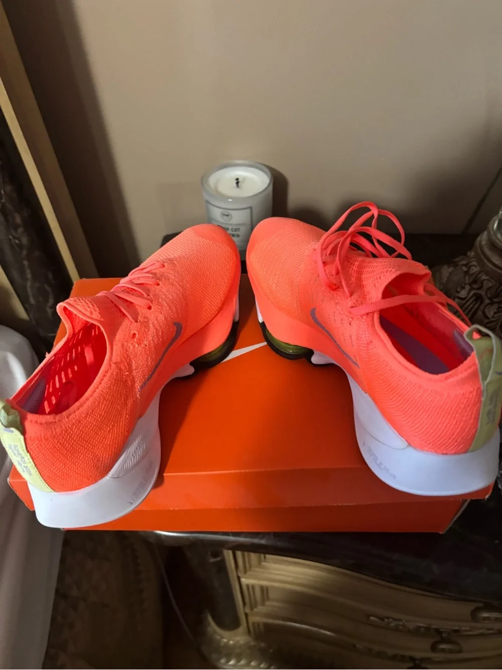 New - Nike - Running - Air Zoom Women’s 7.5 Bright Orange Athletic Sneakers